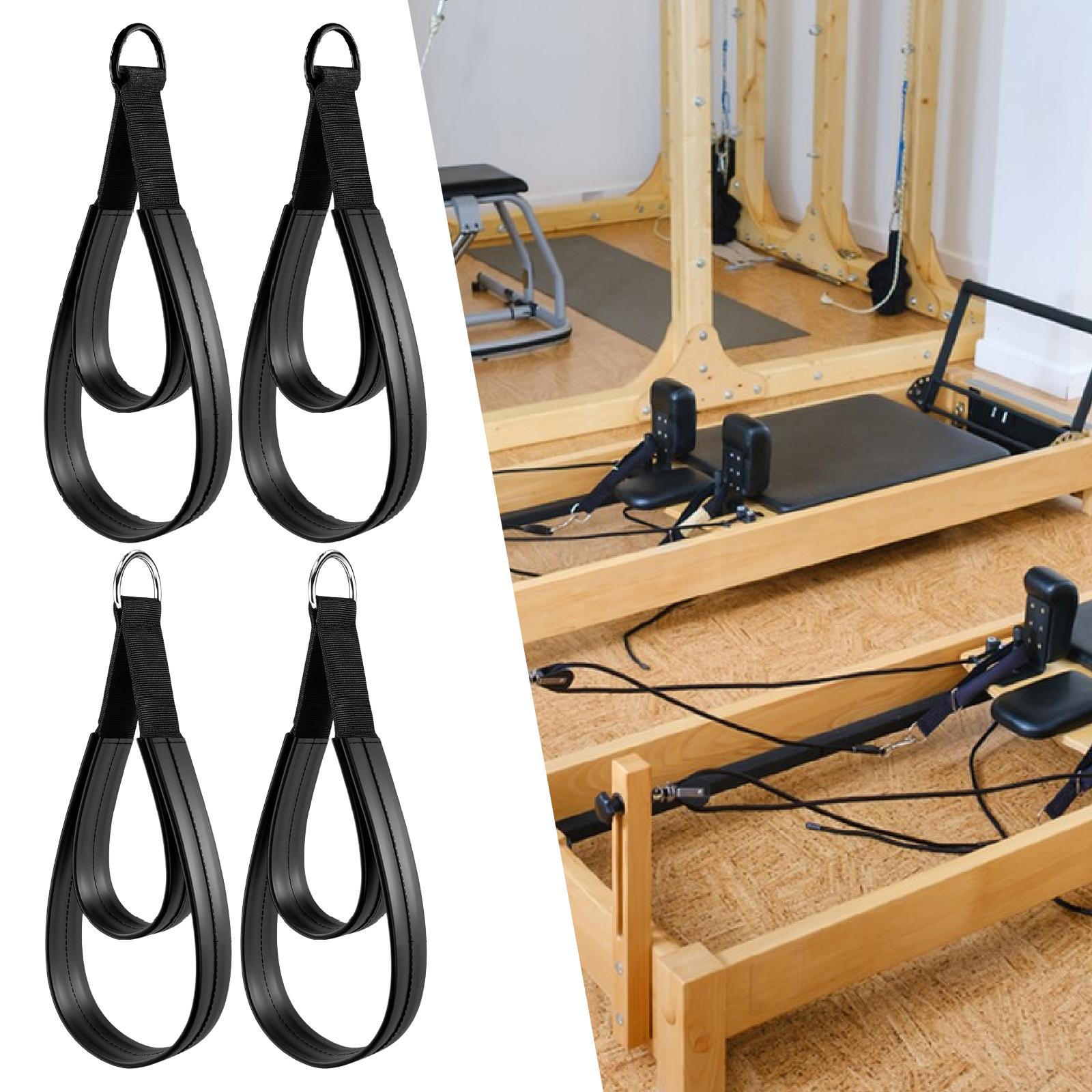 Yoga Fitness Reformer - 2x D Rings Strap Handle Multifunctional