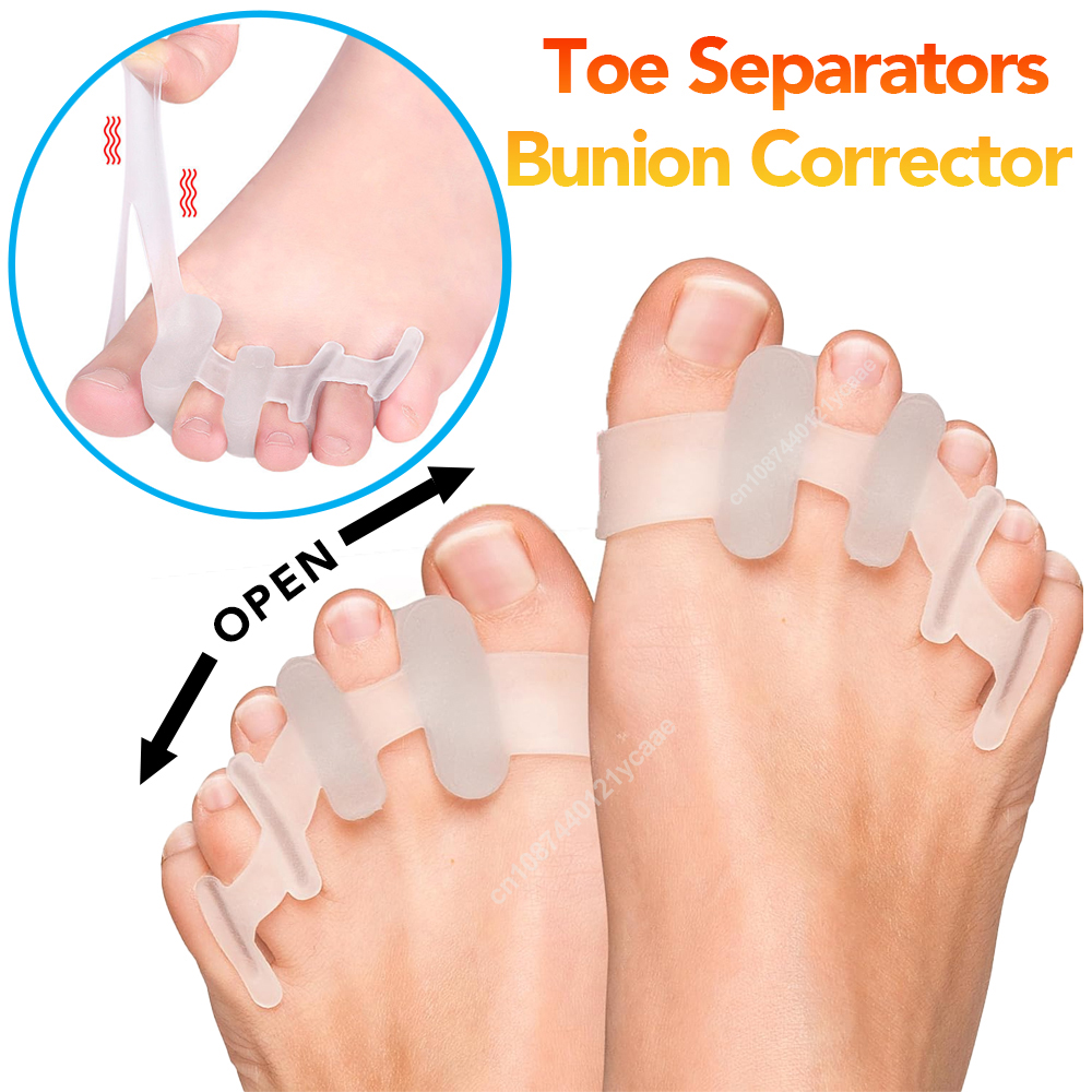 Yoga Toe Separator - 1 Pair Silicone Toe Separator Bunion
