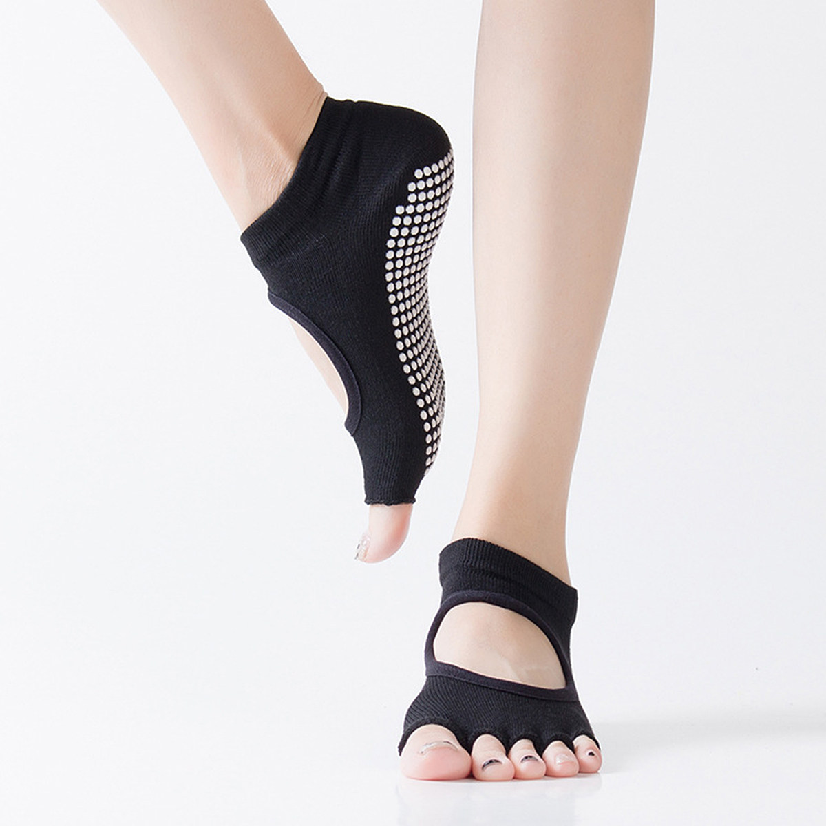 Yoga Fitness Exercises - 1Pair Yoga Socks Five Finger Hollow