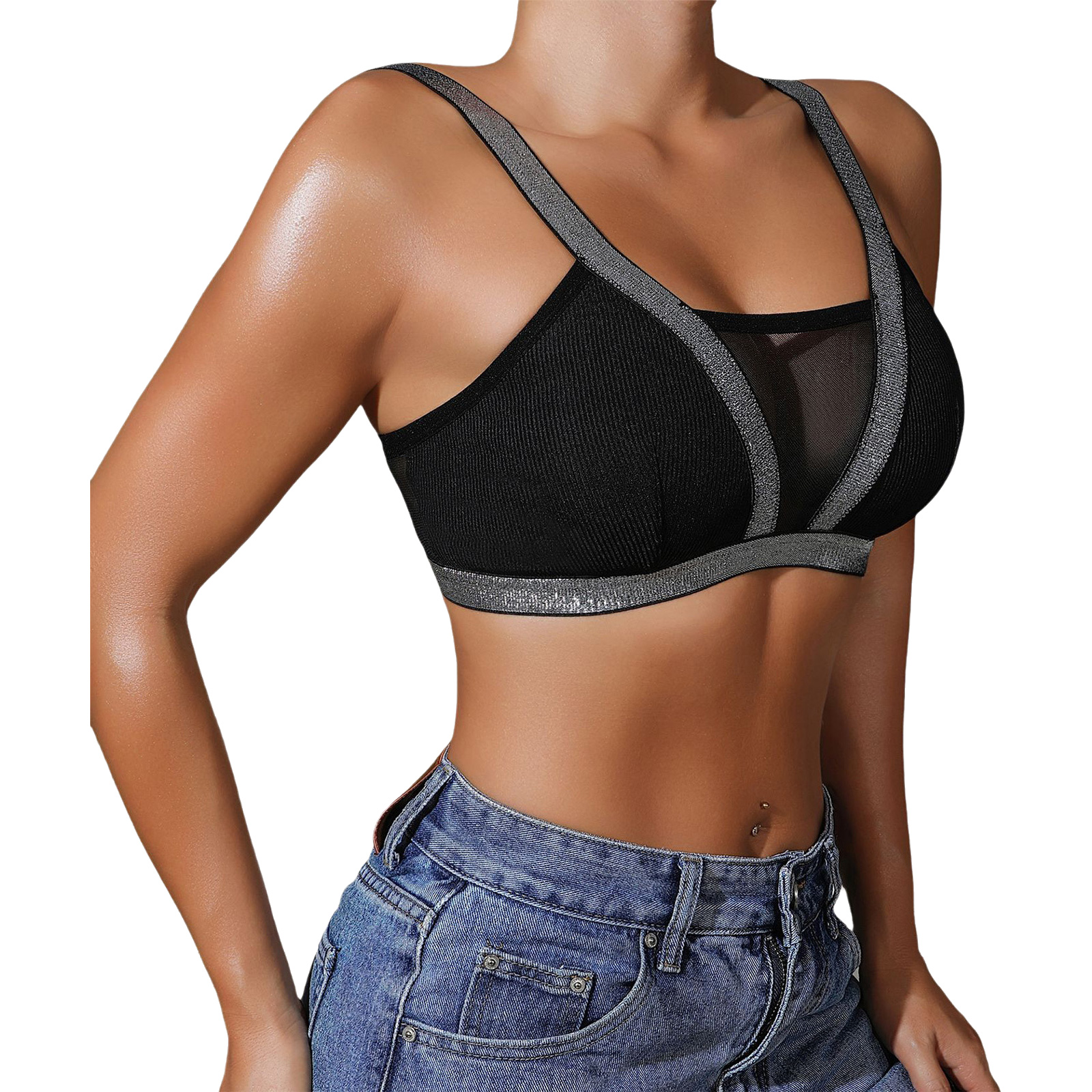 Yoga Fitness Exercises - Women Exercise Warm-up Yoga Athletic Bra