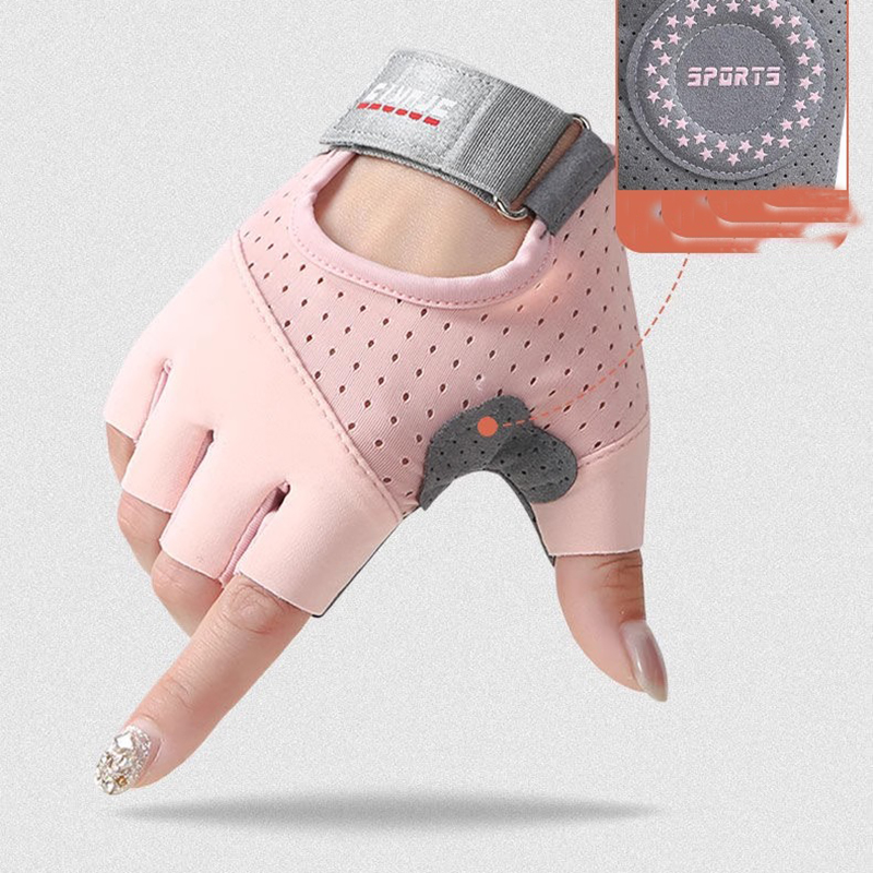 Yoga Fitness Spinning - Women's fitness half finger gloves, anti