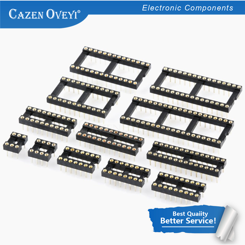 Dip Bar Parallel - 10PCS Round Hole IC socket Connector