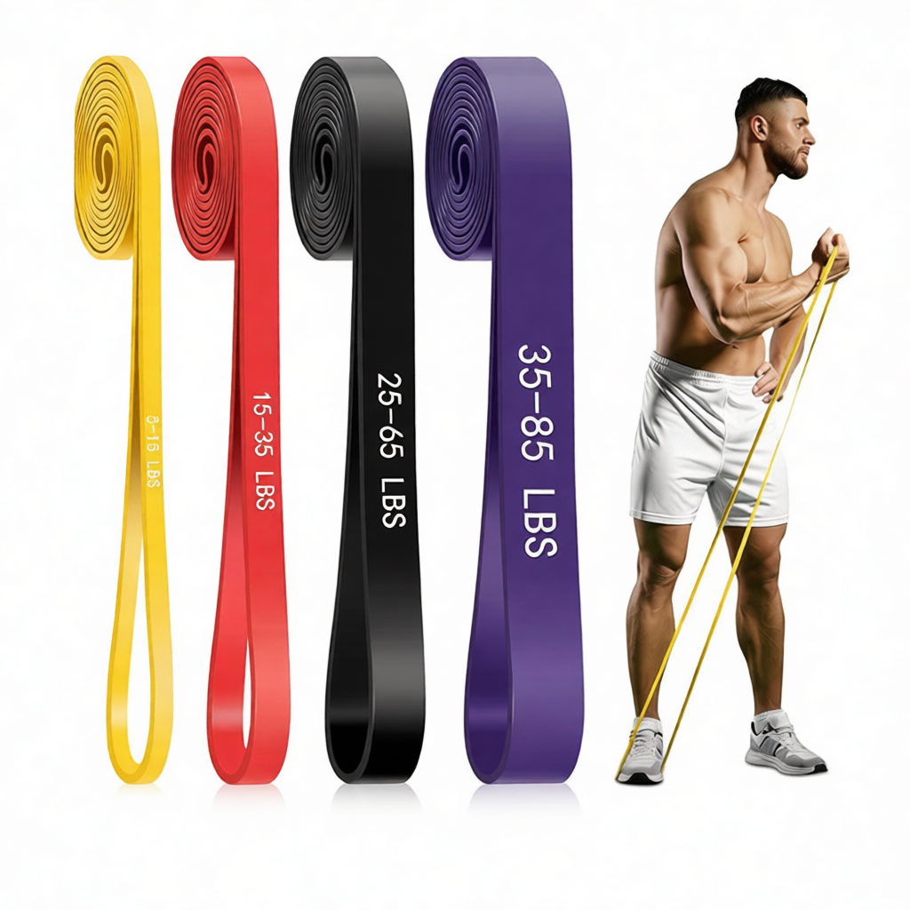 Yoga Fitness Trainer - Elastic Resistance Bands TPE Training Equipment