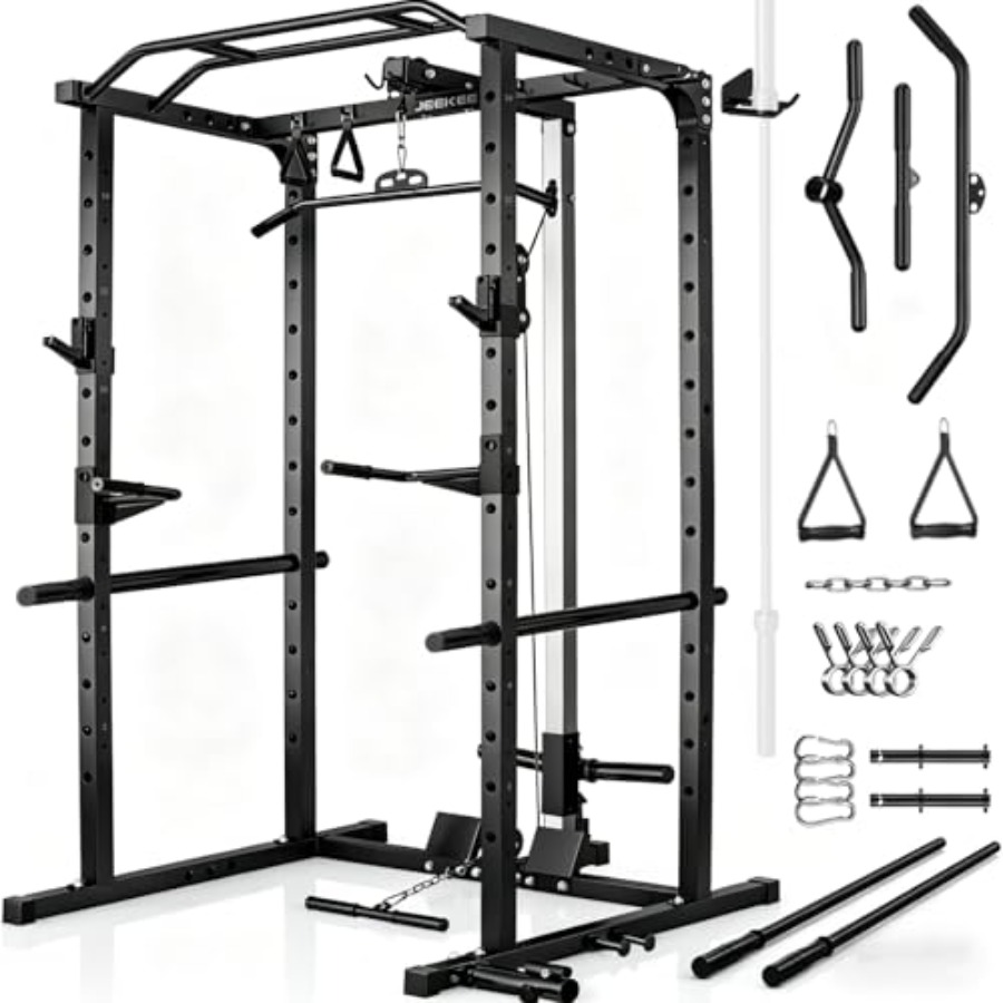Lat Pulldown Bar - Home gym power rack with LAT
