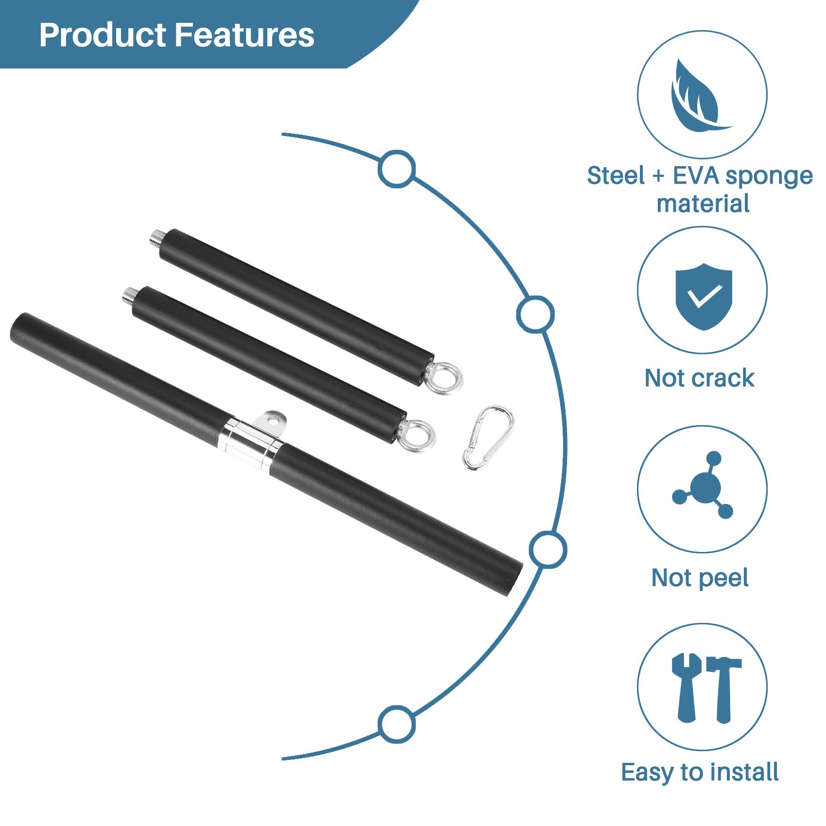 Lat Pulldown Bar - didyou Multifunction Adjustable LAT Pull Down