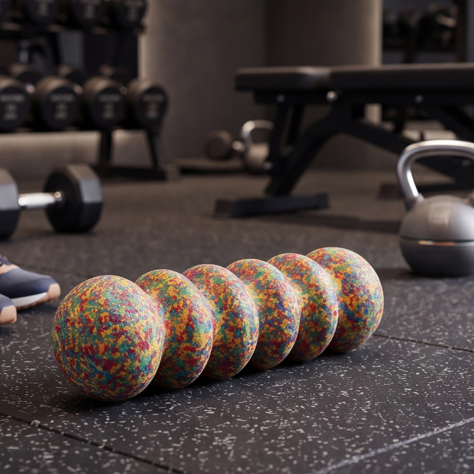 Yoga Fitness Exercises - Muscle Massage Fitness Rollers Non-Slip Grooved