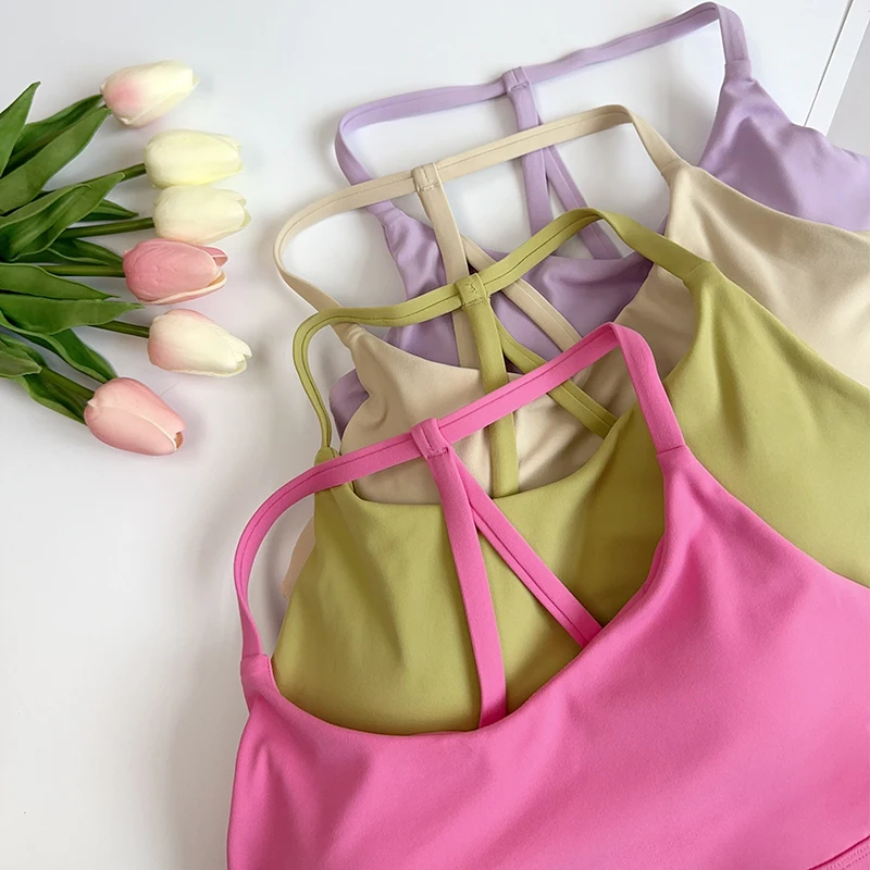 Yoga Mat For Fitness - Solid Color Fitness Women Sport Bra