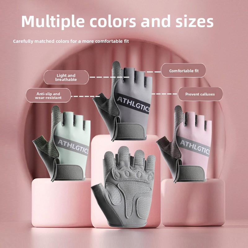 Yoga Fitness Spinning - Unisex Thin Half Finger Fitness Gloves
