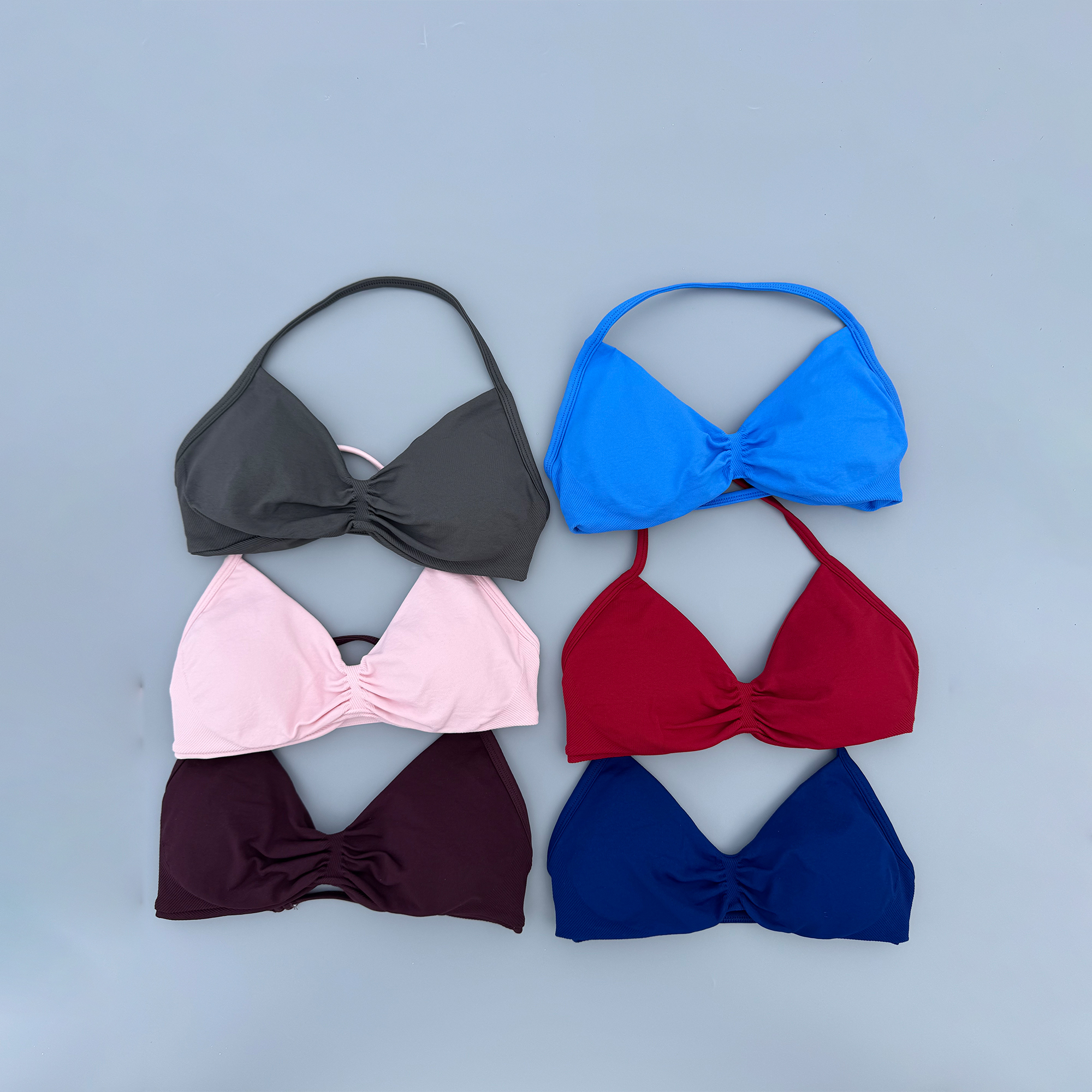 Yoga Mat For Fitness - Strappy Bra Gym Top Women High