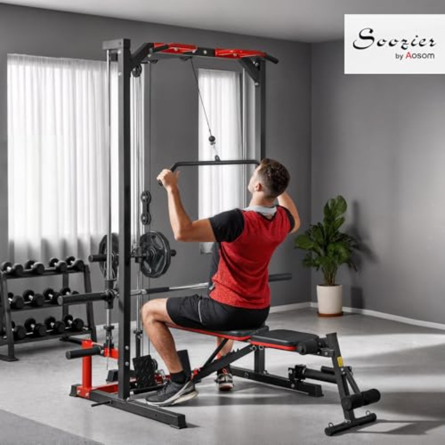 Power Cage Smith Machine Multi - Lat Pulldown Bar review and price