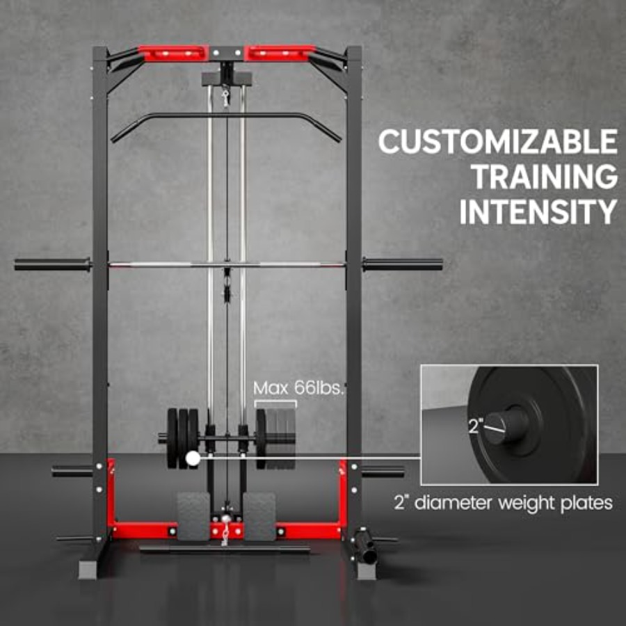 Power Cage Smith Machine Multi - Lat Pulldown Bar review and price