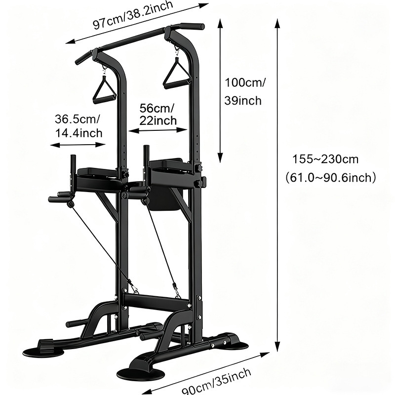 Pull up Station Power Tower Di - Dip Bar Parallel review and price