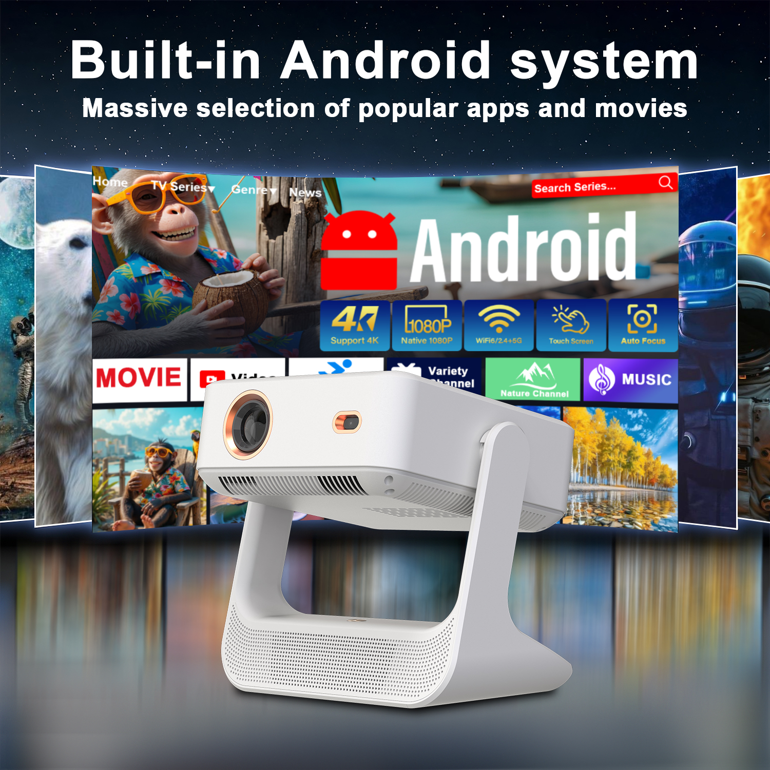 3-in-1 Tablet Projector Speake - Yoga Fitness Videos Free review and price
