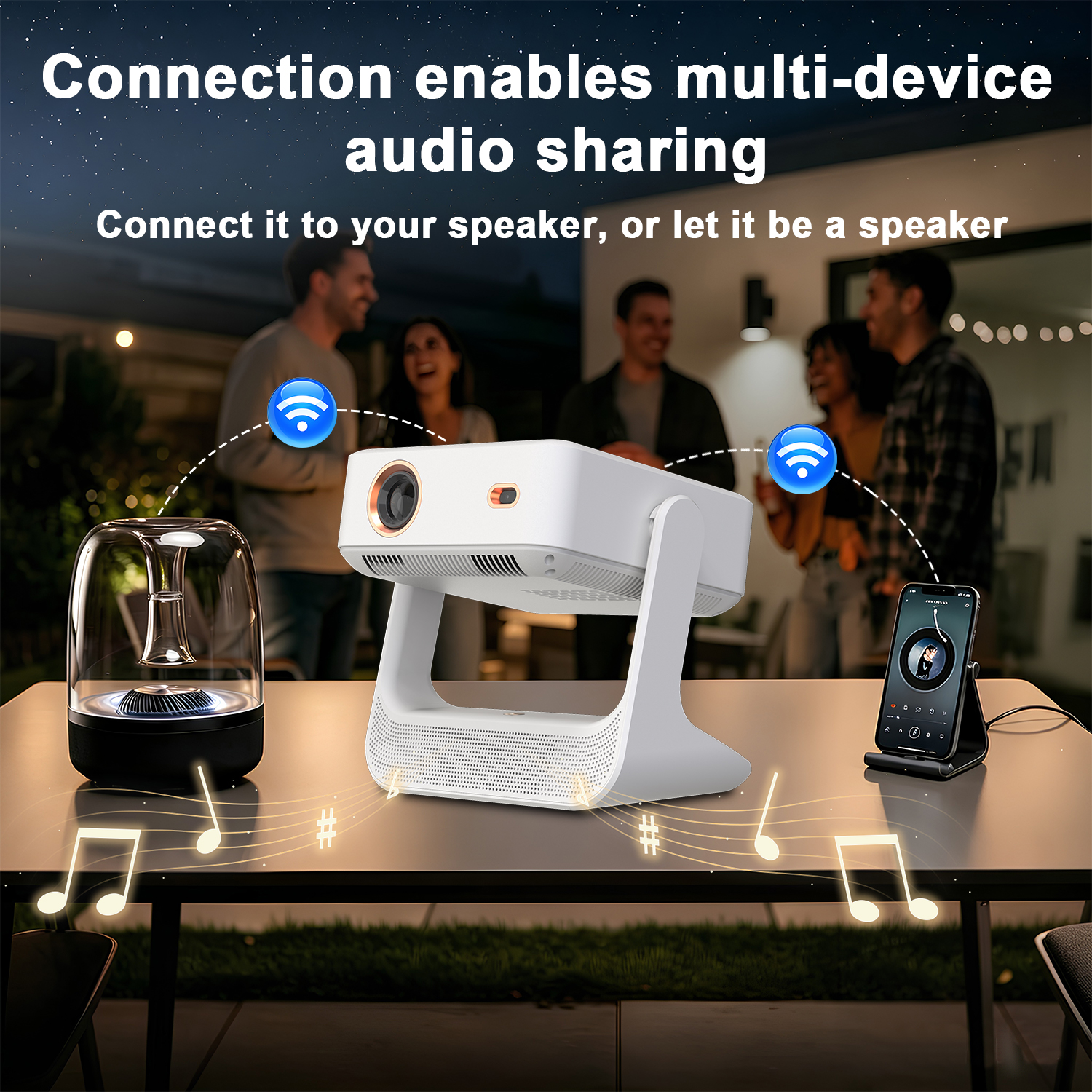 3-in-1 Tablet Projector Speake - Yoga Fitness Videos Free review and price