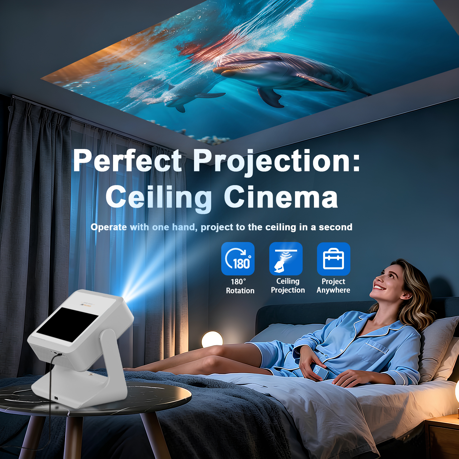 3-in-1 Tablet Projector Speake - Yoga Fitness Videos Free review and price