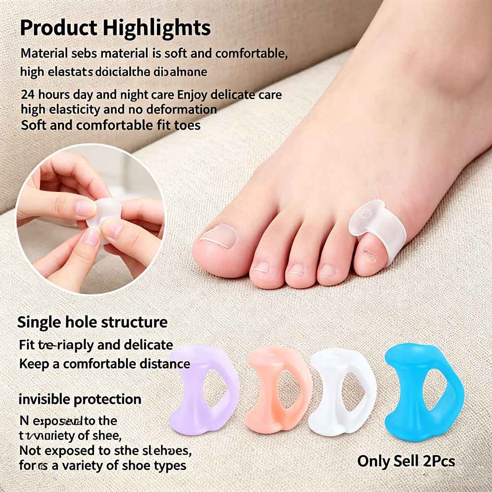 2pcs Silicone Toe Valgus Corre - Yoga Toe Separator review and price