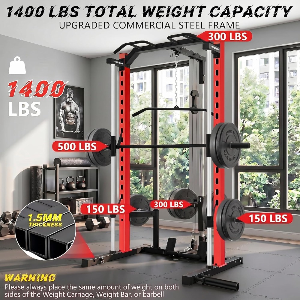 All-in-One Smith Machine Power - Lat Pulldown Bar review and price