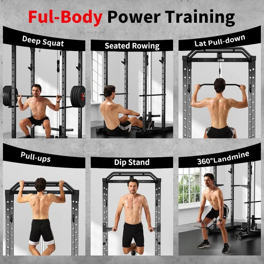 2000LBS Capacity Power Rack wi - Lat Pulldown Bar review and price