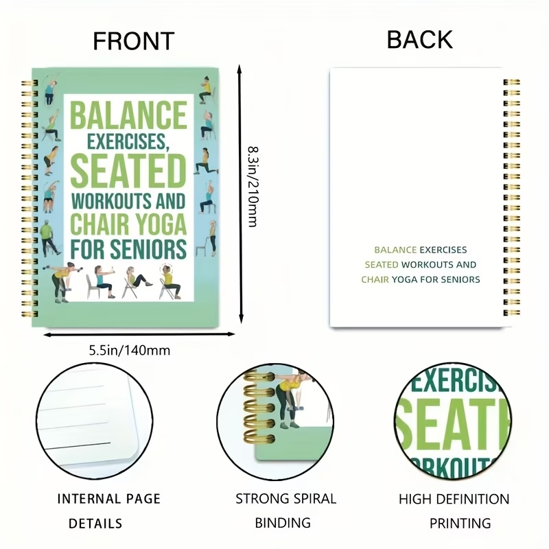Chair Yoga Exercise Notebook F - Yoga Fitness Journal review and price