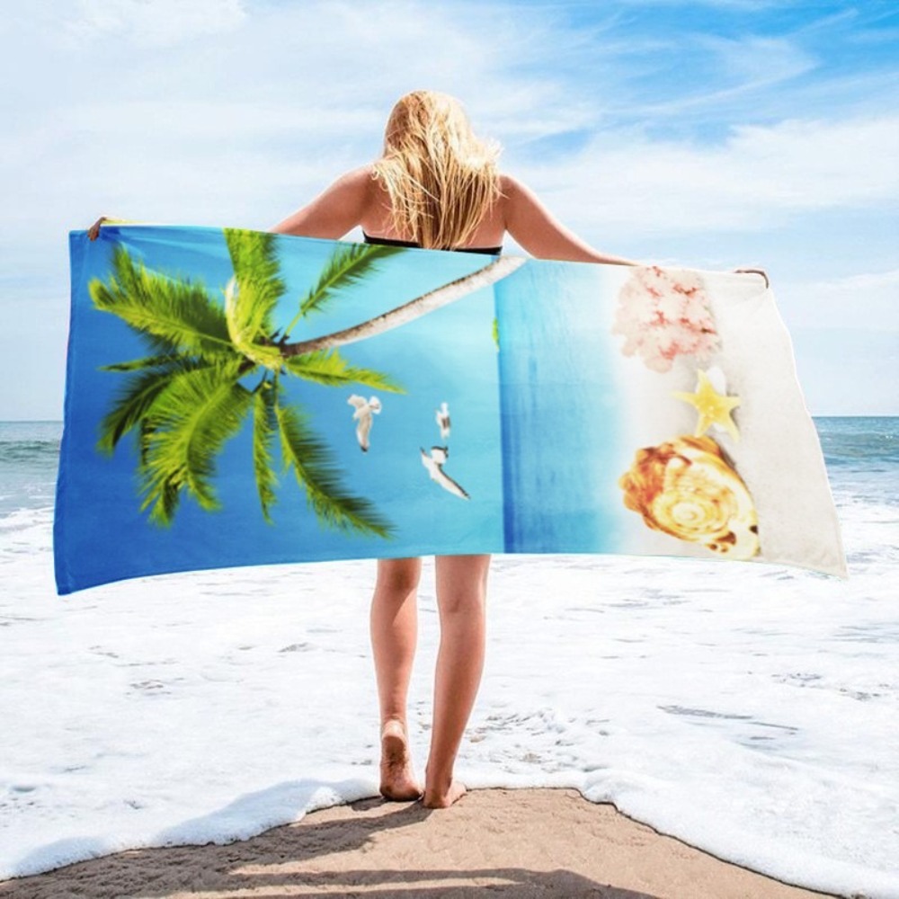 Starfish Printing Bath Towel 2 - Yoga Mat For Fitness review and price