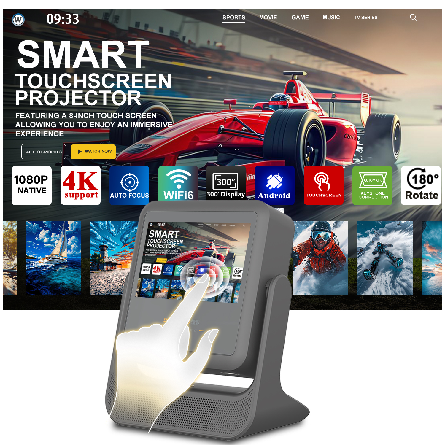 3-in-1 Tablet Projector Speake - Yoga Fitness Videos Free review and price