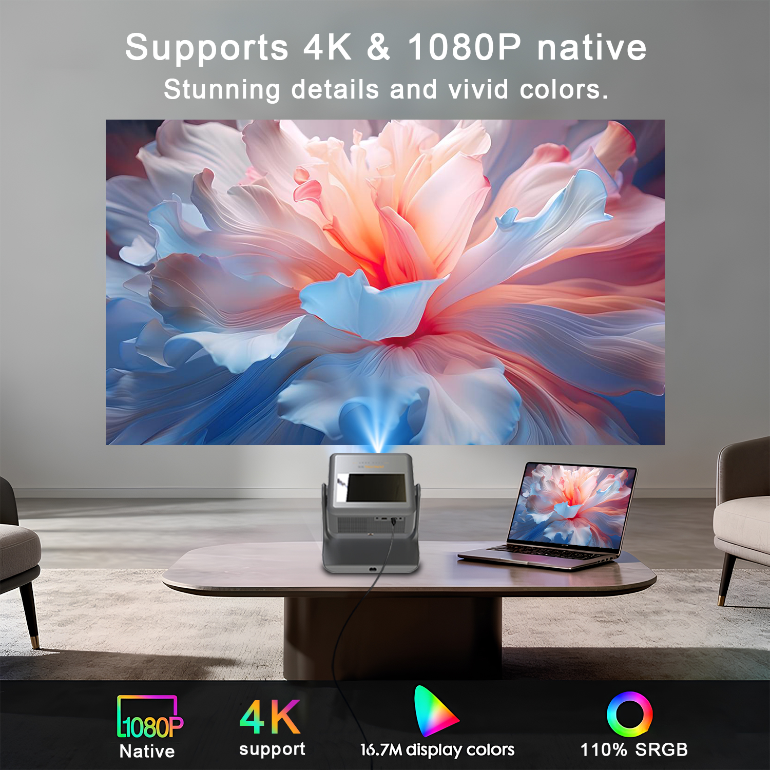 3-in-1 Tablet Projector Speake - Yoga Fitness Videos Free review and price