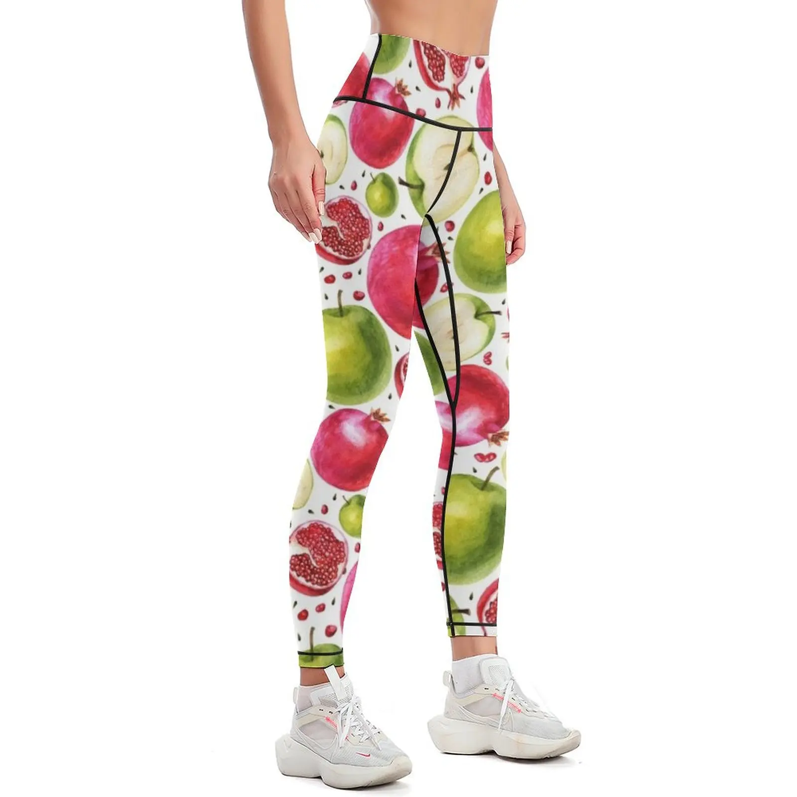 Watercolor pattern. Pomegranat - Yoga Fitness Apple review and price