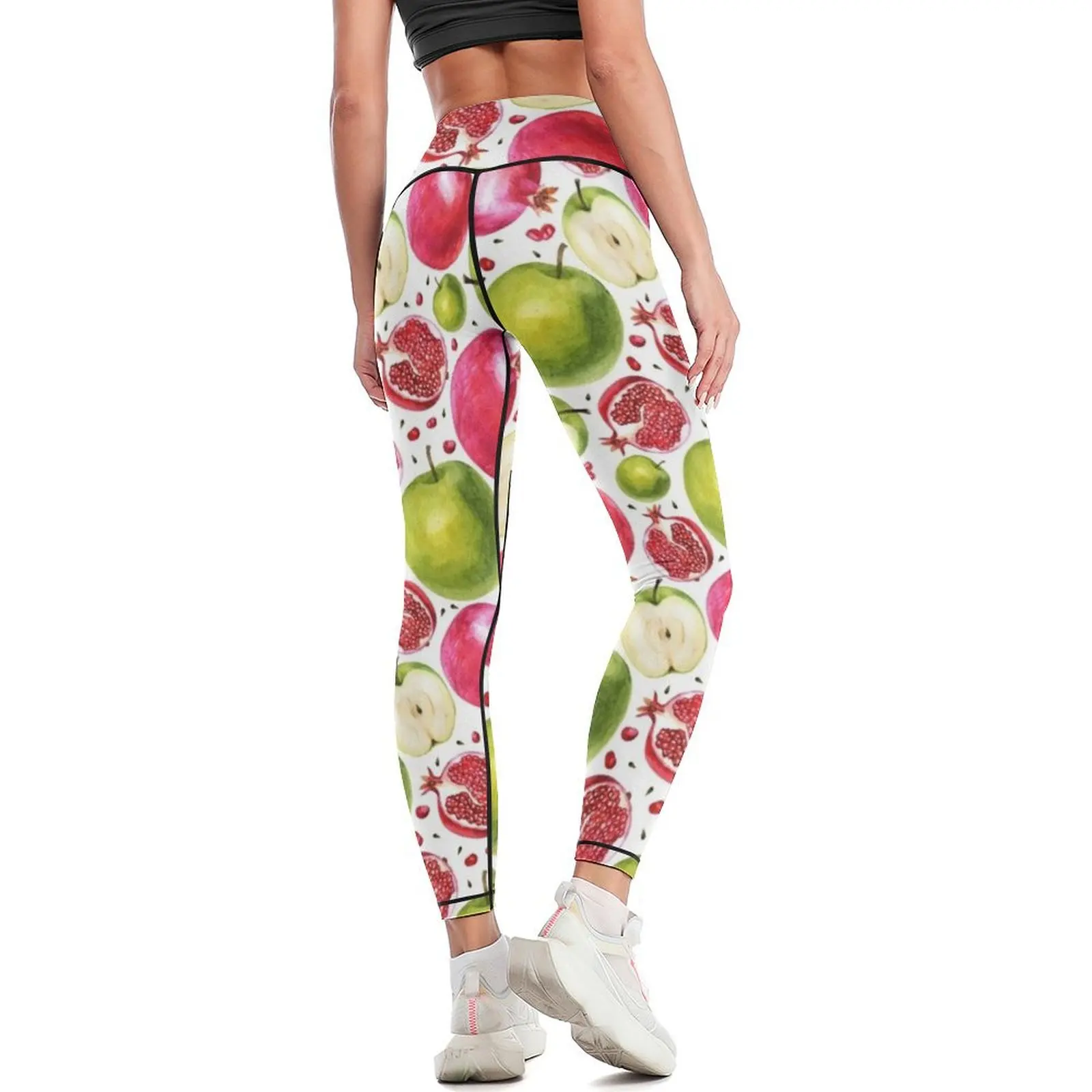 Watercolor pattern. Pomegranat - Yoga Fitness Apple review and price
