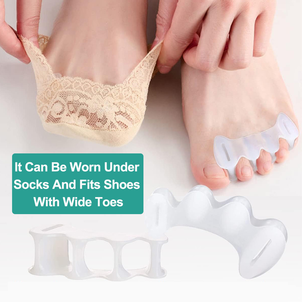 1Pair Gel Hard Silicone Toe Fi - Yoga Toe Separator review and price