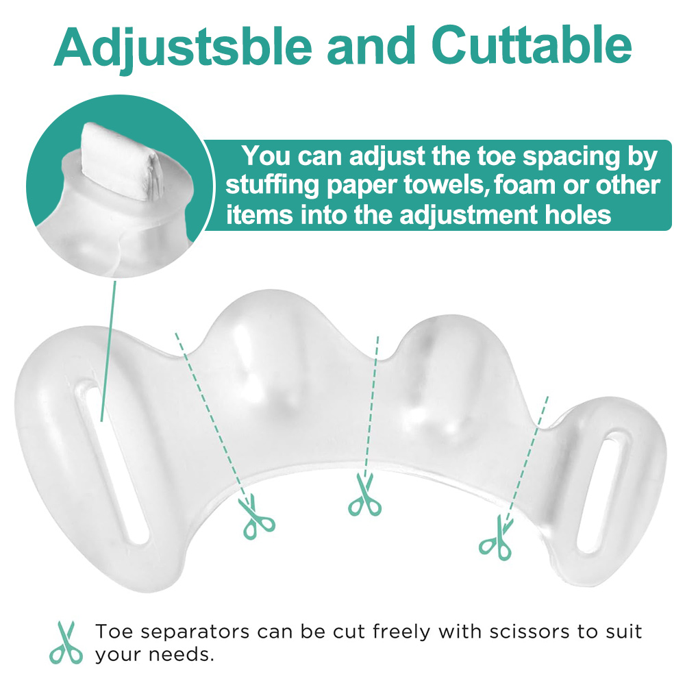 1Pair Gel Hard Silicone Toe Fi - Yoga Toe Separator review and price
