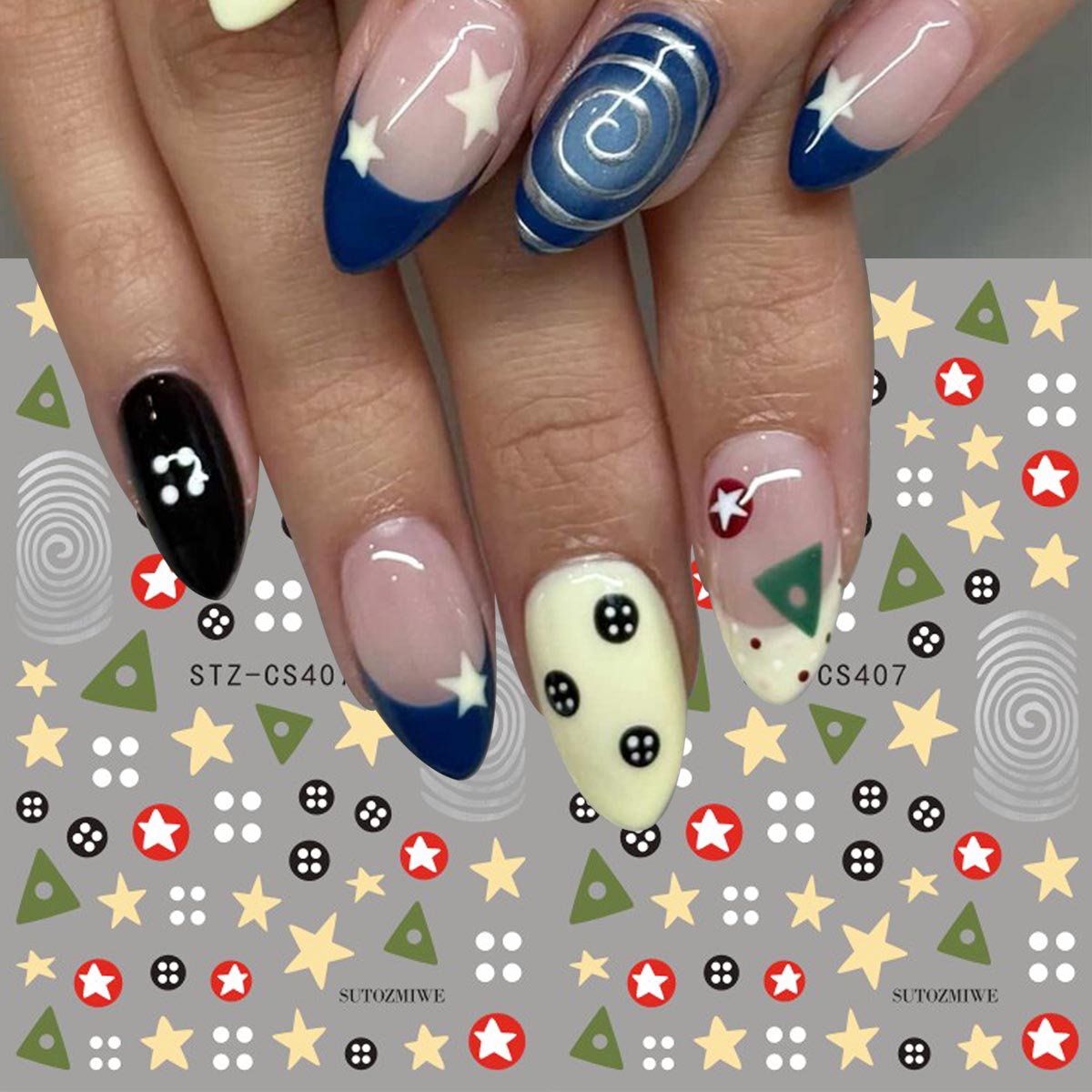 2pcs Y2K Retro Coraline Nail A - Core Slider review and price