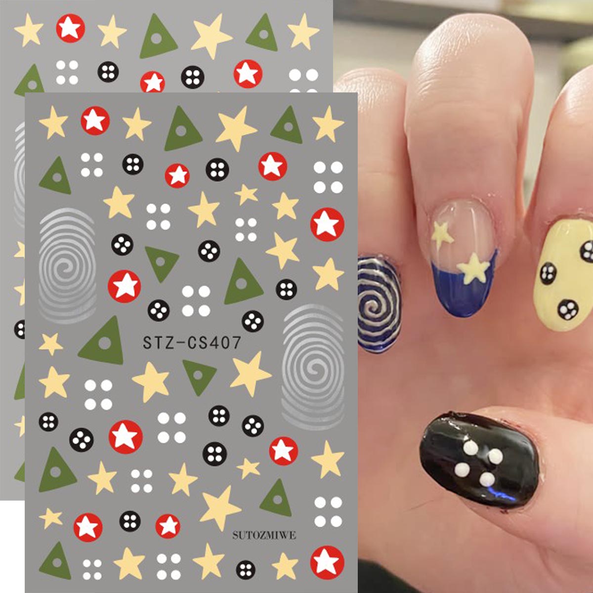 2pcs Y2K Retro Coraline Nail A - Core Slider review and price