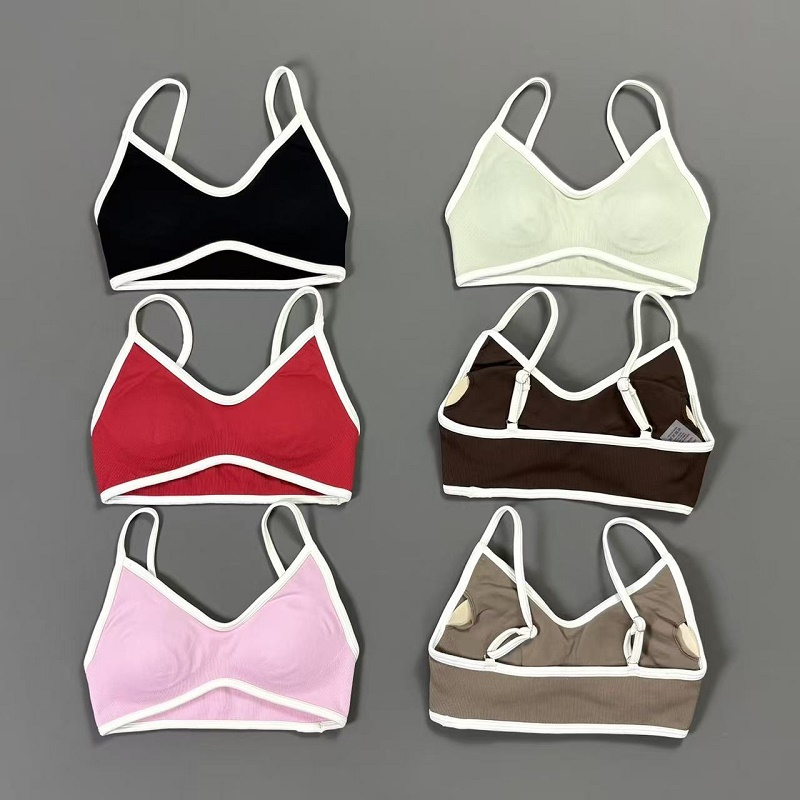 Women Contrastline Yoga Bra V  - Yoga Mat For Fitness review and price