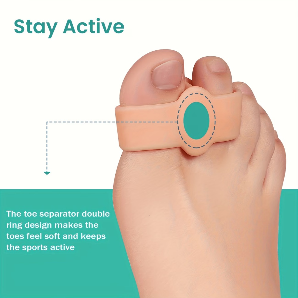 9-Piece Soft Silicone Toe Sepa - Yoga Toe Separator review and price