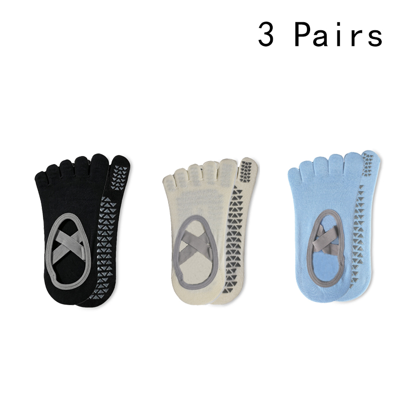 3 Pairs Thin Women Yoga Socks  - Yoga Toe Separator review and price