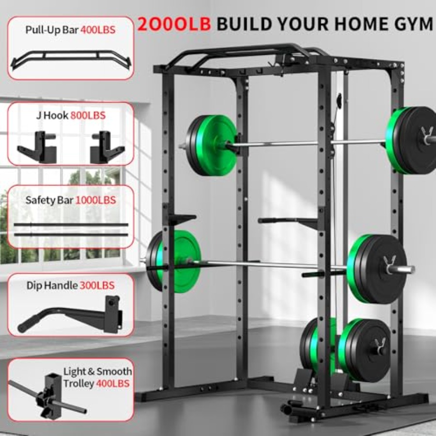 Home gym power rack with LAT p - Lat Pulldown Bar review and price
