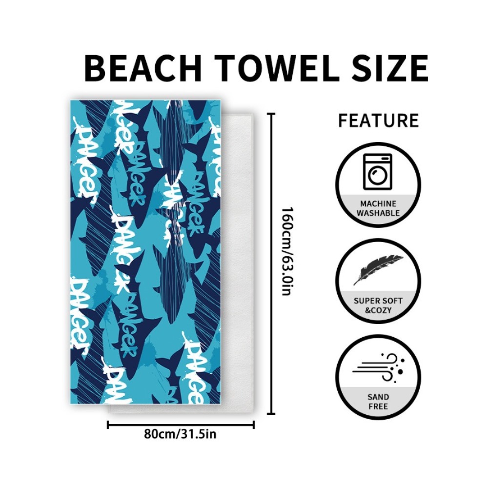 Fish Tail Print Beach Towels a - Yoga Mat For Fitness review and price