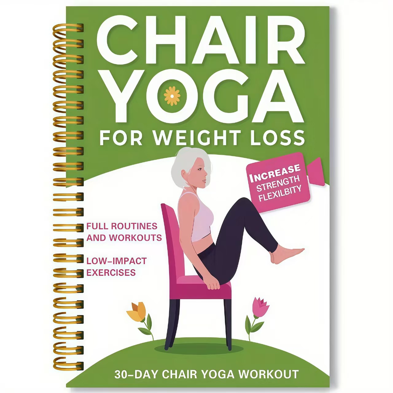 Chair Yoga Exercise Notebook F - Yoga Fitness Journal review and price
