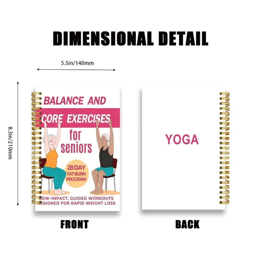 Chair Yoga Exercise Notebook F - Yoga Fitness Journal review and price