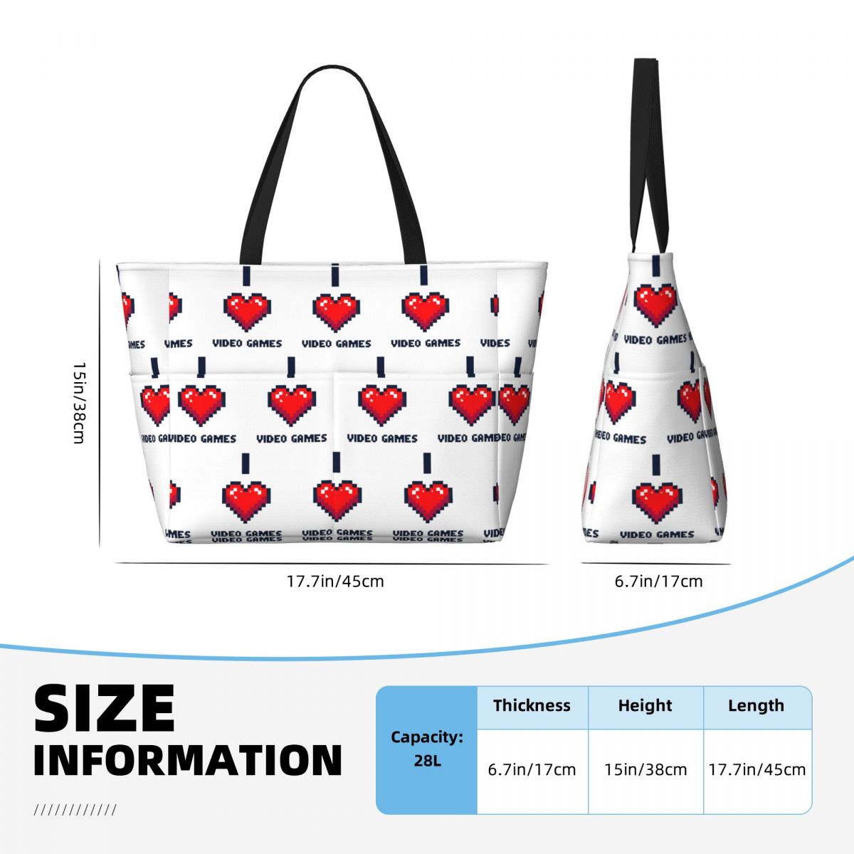 I Heart Video Games Beach Tote - Yoga Fitness Videos Free review and price
