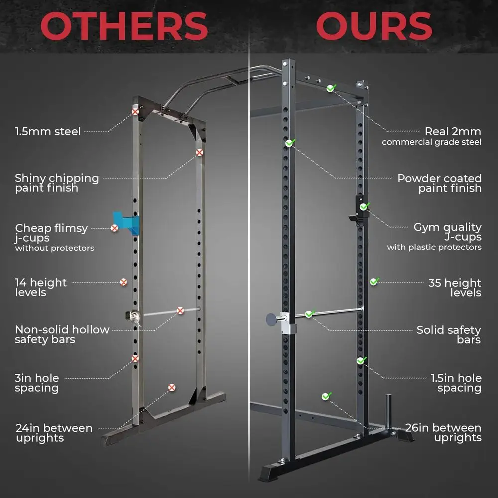 Multi-Function Squat Rack with - Lat Pulldown Bar review and price